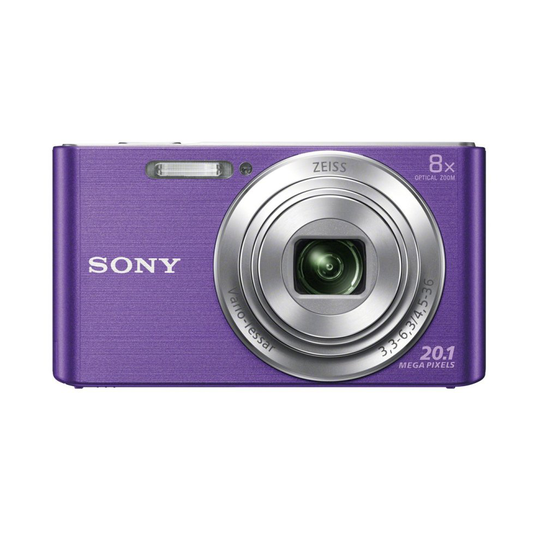 Sony DSCW830 Digital Compact Camera - Purple (20.1MP, 8x Optical Zoom) 2.7 Inch LCD