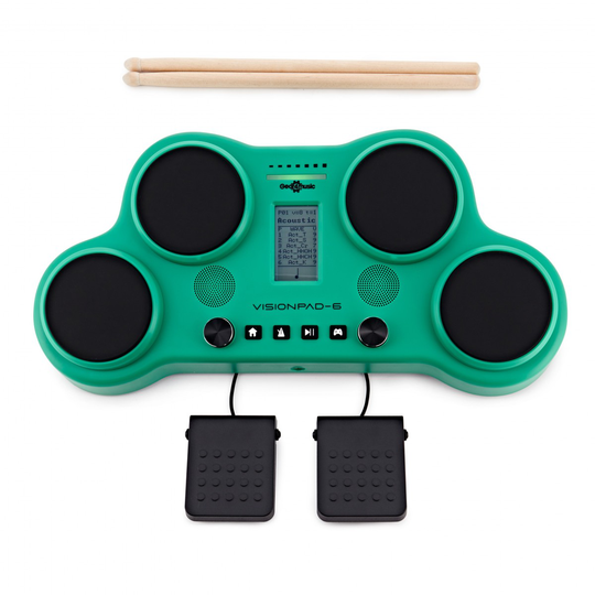 VISIONPAD-6 Electronic Drum Pad by Gear4music Green