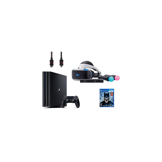 PlayStation VR Start Bundle 5 ItemsVR Headset Move Controller PlayStation Camera Motion Sensor PlayStation 4 Pro 1TB VR Game Disc Arkham VR