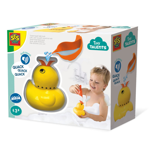 Ses Creative Children's Tiny Talents Quack Quack Duck Bath Toy With Sounds 13093
