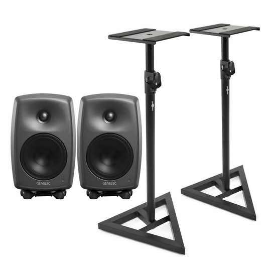 Genelec 8030CPM Active Studio Monitor Pair with Stands