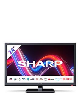 Sharp 24Ee4Kc2Fb, 24 Inch, Freeview Play, Hd Ready, Smart Tv