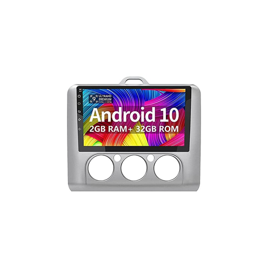 awesafe Android 10.0 [2GB + 32GB] 9 Inch Car Stereo with Touch Screen for Ford Focus MK2 2004-2011, Car Radio with Bluetooth/WiFi/GPS/FM/USB, Sup