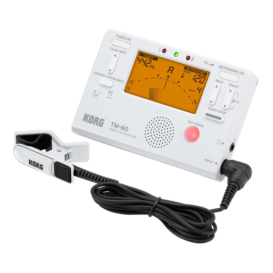 Korg TM-60C Tuner & Metronome White