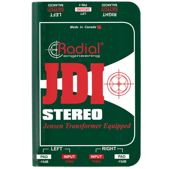 Radial JDI Stereo Passive Direct Box