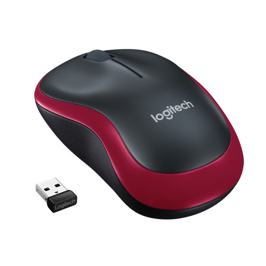 Logitech M185 Wireless Mouse Red
