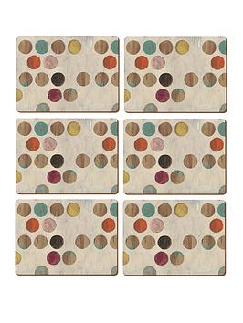Creative Tops Retro Spot Placemats &Ndash; Set Of 6