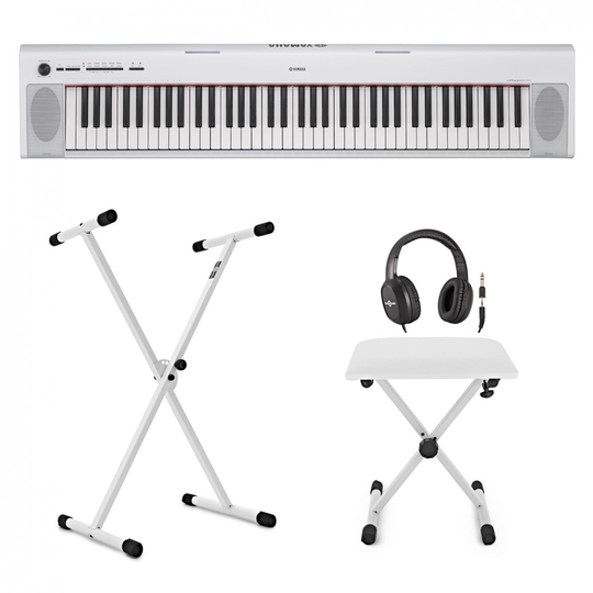Yamaha Piaggero NP32 Portable Digital Piano X Frame Package White