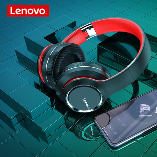 Lenovo HD200 Wireless Bluetooth Headphone Noise Cancelling Black