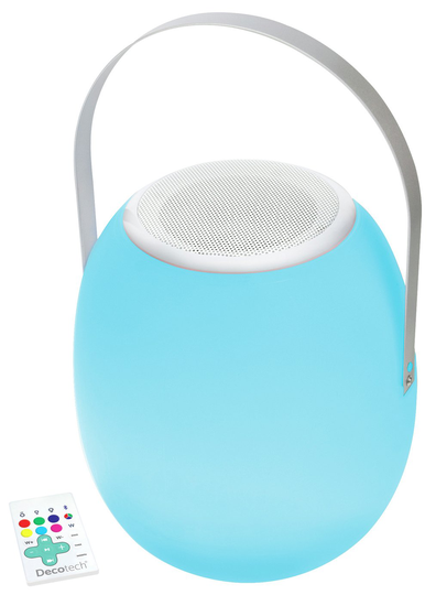 Decotech Kids Colour Changing LED Lamp & Speaker - White
