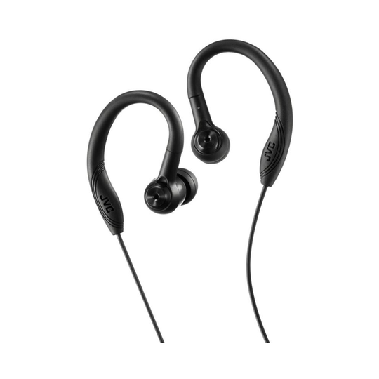 JVC HA-EC10/B Sports In Ear Headphone with Over Ear Clip - Black
