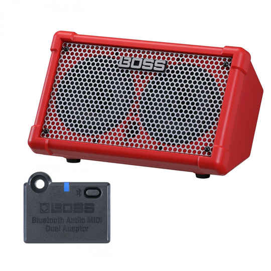 Boss Cube Street 2 Portable Stereo Amp with Bluetooth Adaptor Red