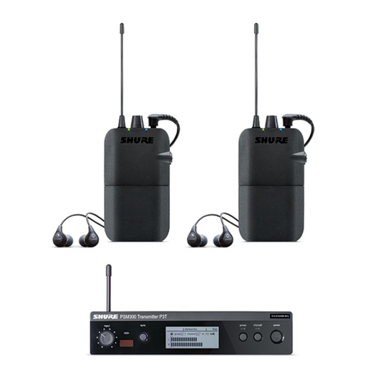 Shure PSM300-K3E Twinpack Wireless Monitoring System
