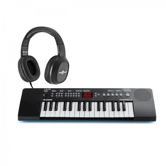 Alesis Harmony 32 Portable Keyboard with Gear4music HP-210 Headphones