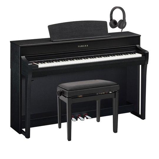 Yamaha CLP 745 Digital Piano Package Satin Black