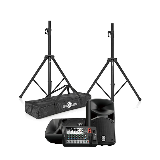 Yamaha Stagepas 400BT Portable PA System with Speaker Stands