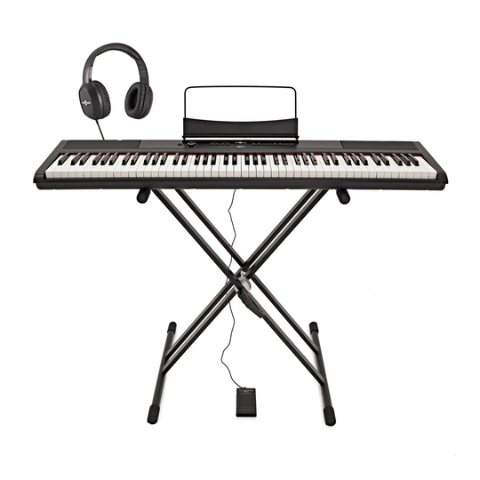 SDP-2 Stage Piano by Gear4music + Stand Pedal and Headphones