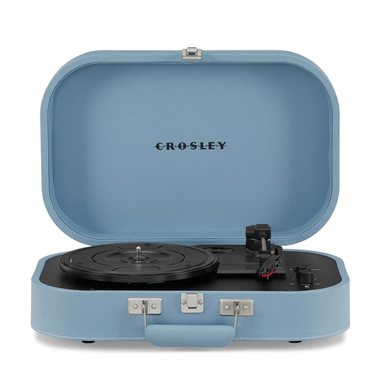 Crosley Discovery Vintage Glacier Turntable With Rca Output