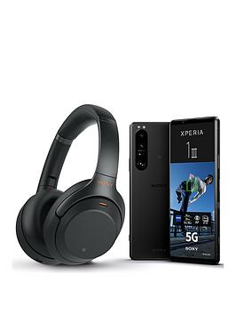 Sony Xperia 1 Iii (Frosted Black) With Free Wh-1000Xm3 Bt Noise-Cancelling Headphones