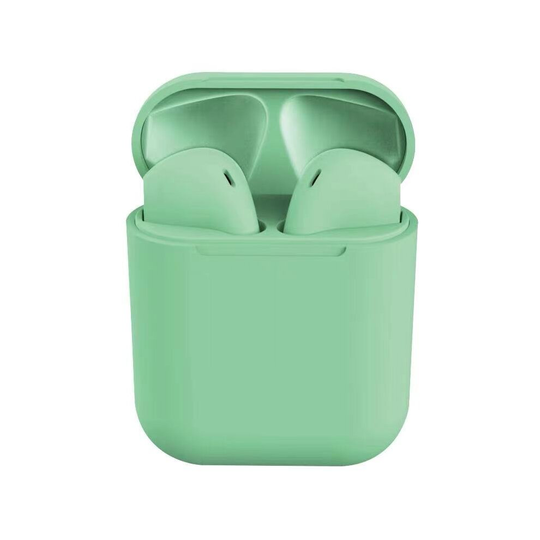 (green) i12 Wireless Bluetooth Headphones HIFI Earphones