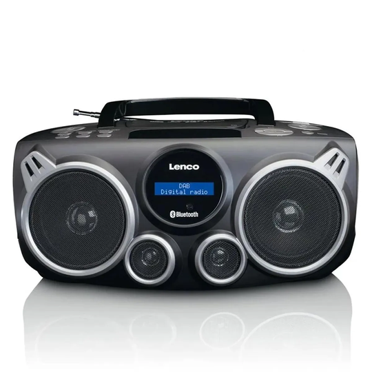Lenco SCD-685BK Portable DAB+/FM Radio CD Player with Bluetooth, USB & SD-Card - Black