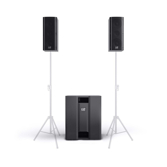 LD Systems DAVE 8 ROADIE Portable Active PA With 3 Channel Mixer