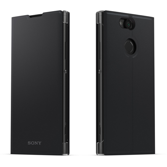 Sony Mobile Style Bi-Fold Cover Case with Built-In Stand for Xperia XA2 - Black