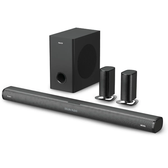 Majority Everest 300W 5.1 Dolby Audio Soundbar With Wireless Sub And Satellite Speakers Black