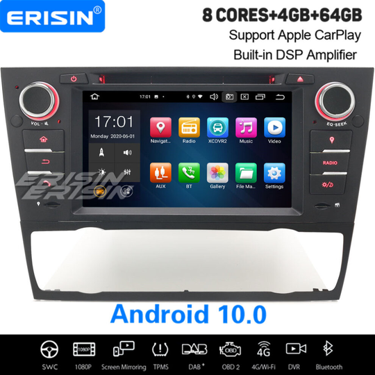 8-Core Android 10.0 Car Stereo CarPlay DAB+ Sat Nav BT WiFi DSP BMW 3 Series E90 E91 E92 E93 M3
