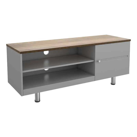 AVF Whitesands 120cm Satin Grey and Wood Finish TV Stand