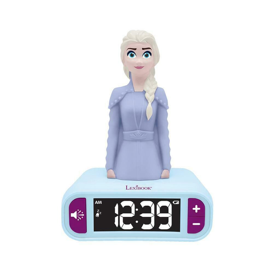 Lexibook RL800FZ Disney Frozen II Night Light Radio Alarm Clock