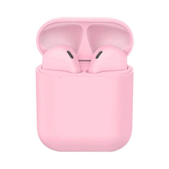 (Pink) i12 Wireless Bluetooth Headphones HIFI Earphones
