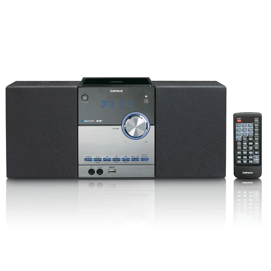 Lenco MC-150 Stereo with DAB+ FM, CD, Bluetooth & USB Player - Black