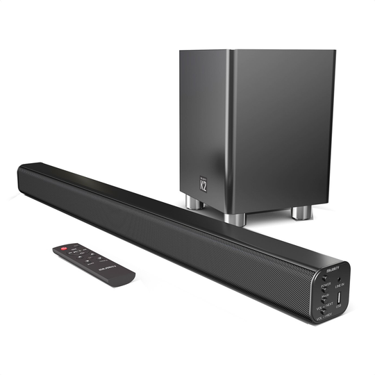 Majority K2 2.1Ch Bluetooth Soundbar With Wireless Sub