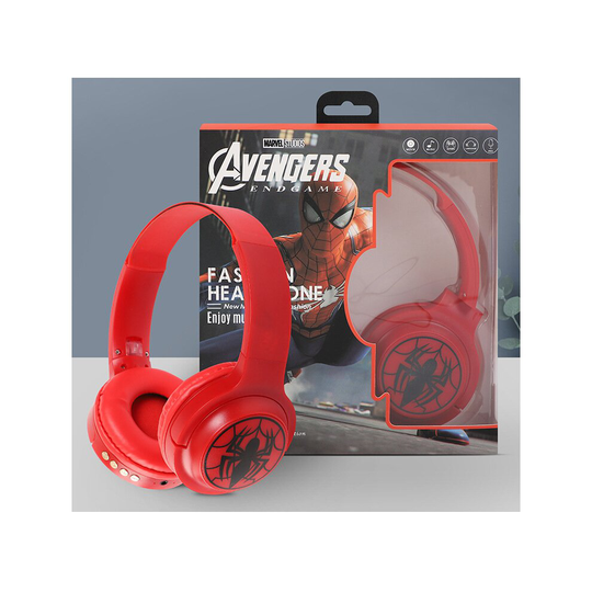 (Spiderman) Marvel Bluetooth Headphone Avengers Headset Support TF Card Radio 3.5mm Audio Cable Legends Gaming Headphones Spiderman Earphone Gift