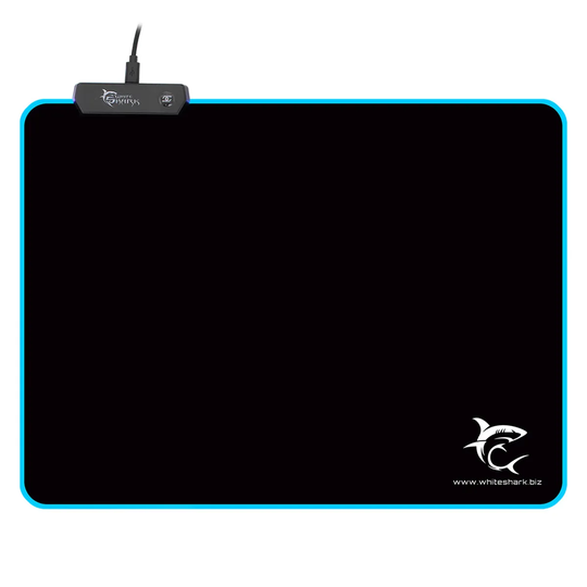White Shark MP-1862 Luminous Gaming Mouse Pad with LED Illuminated Edges - 35 x 25 cm
