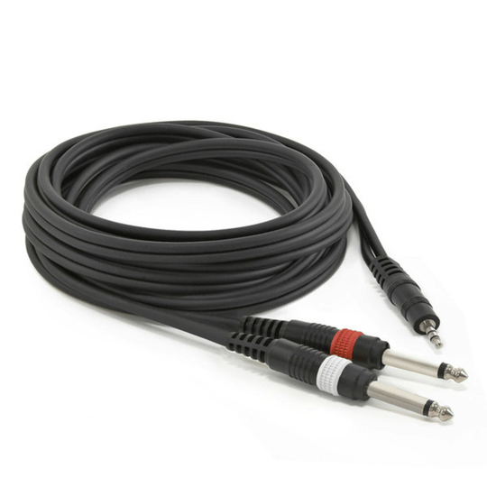 Essentials Stereo MiniJack to Dual Jack Cable 9m