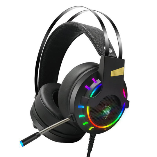 K3 USB Wired PC Gaming Headphone 7.1 Channel Stereo Bass RGB Headset with Mic
