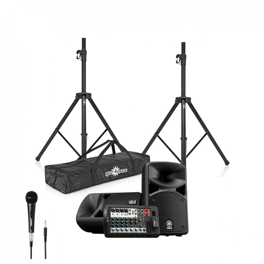 Yamaha Stagepas 400BT Portable PA System Vocal Performance Package