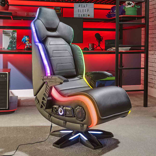 X Rocker Evo Elite RGB 4.1 Wireless Gaming Chair with LED Lights