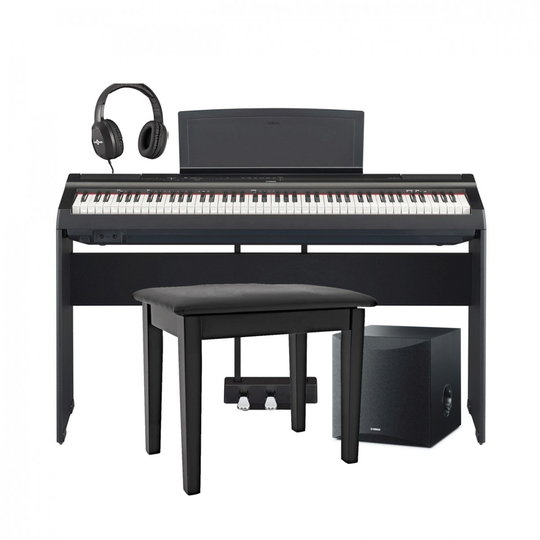 Yamaha P125A Digital Piano Subwoofer Package Black