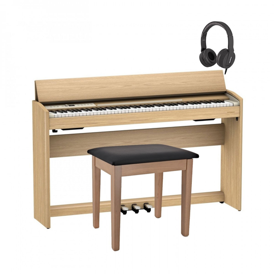 Roland F701 Digital Piano Package Light Oak