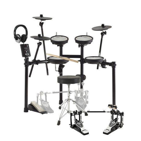 Roland TD-1DMK V-Drums Electronic Drum Kit Double Kick Bundle