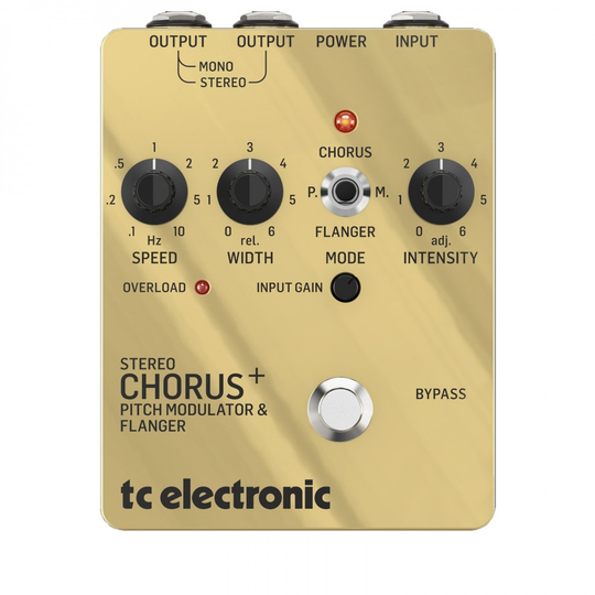 TC Electronic SCF GOLD Stereo Chorus Flanger Pedal Limited Edition