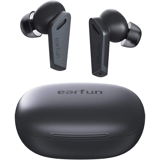 EarFun Air Pro Wireless Earbuds Hybrid Active Noise Cancelling, Bluetooth 5.0 Wireless Headphones with 6 Mics ENC, Stereo Deep Bass, 32H Pla