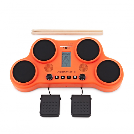 VISIONPAD-6 Electronic Drum Pad by Gear4music Orange - Nearly New