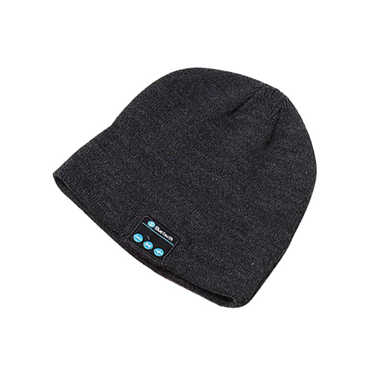 (DarkGray) Soft Warm Beanie Hat Bluetooth Smart Cap Wireless Headphone Set Speaker Mic Hot