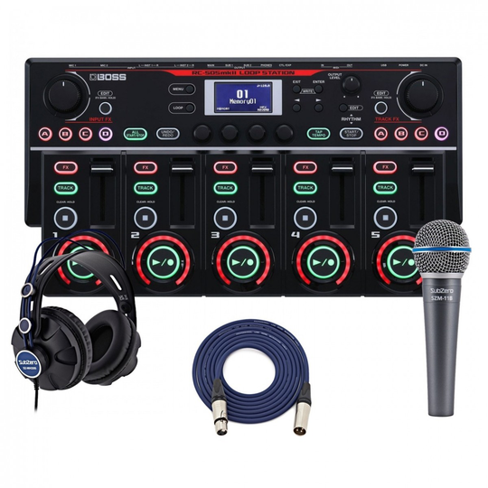 Boss RC-505MKII Loop Station with Microphone and Headphones