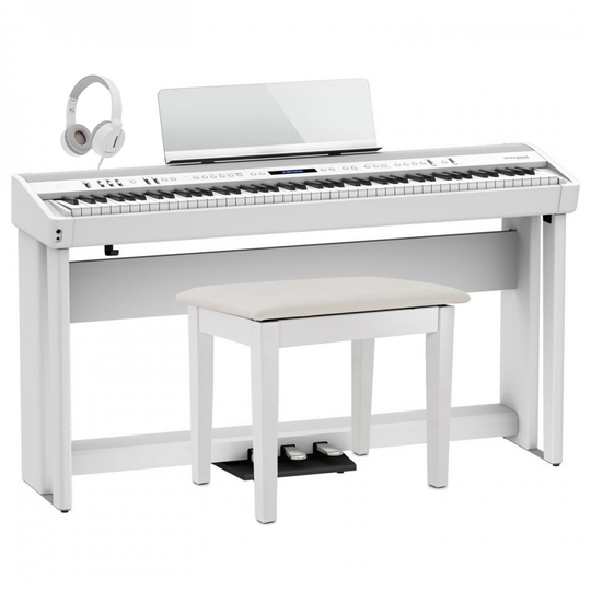 Roland FP-90X Home Piano Bundle White