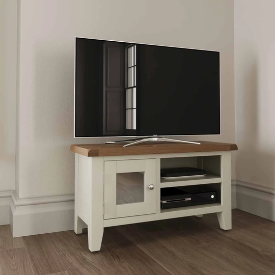 Madera Ready Assembled TV Unit - White